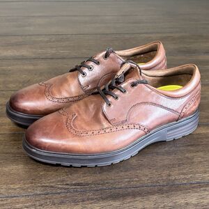 Mens Size 10.5 M Florsheim Astor Wingtip Leather Oxford Shoes Brown 13339 221